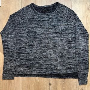 rag & bone - Black & Grey Heather Long Sleeve